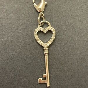 Heart Key Charm Pendant